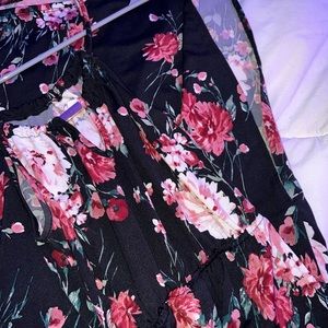 Womans long floral dress